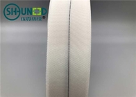 Nastro di spostamento di nylon tessuto bianco degli accessori degli indumenti con rivestimento